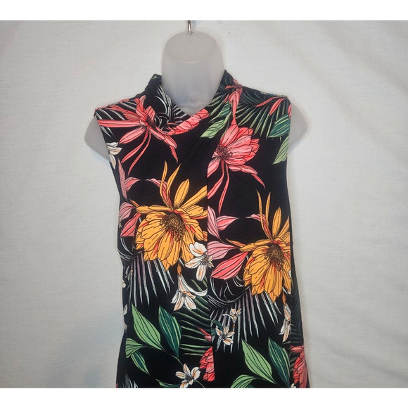 RACHEL Rachel Roy Tropical Print Sleeveless Sheath Dress NWT Sz 14W PTP 21" - Picture 4 of 13